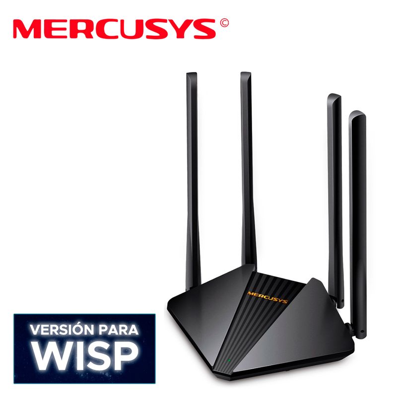 Router Inalambrico Mercusys Archer C64 Ac1200 Dual Band/400 Mbps 2.4ghz / 867 Mbps 5 Ghz/ 1 Puerto Wan 10/100/1000mbps / 2 Puert