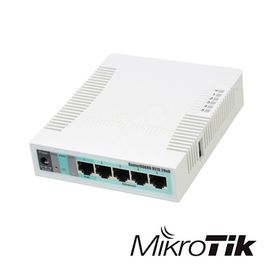 router inalambrico mikrotik rb951g2hnd wifi 24ghz 300mbps 5 puertos rj45 gigabit alimentacion poe pasivo 