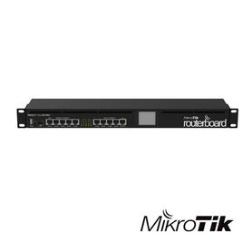 ruteador mikrotik rb2011uiasrm  5 puertos giga  5 puertos fast  1 puerto sfp  panel lcd  montaje en rack  15 watts de consumo  