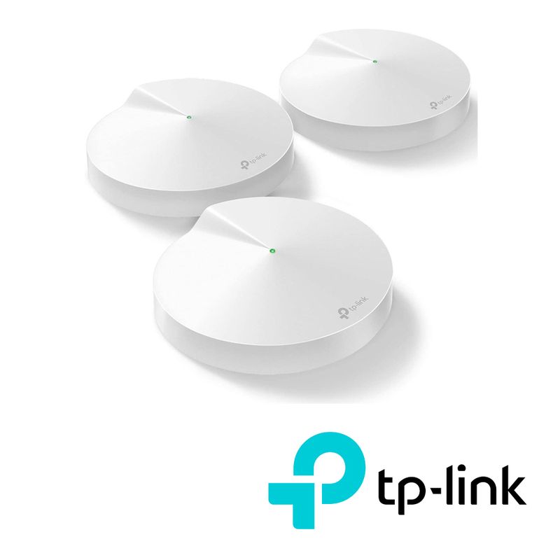 Sistema Wifi Mesh Tplink Deco M5(3pack) Ac1300 Dual Band Hasta 100 Equipos Bluetooth Usb Tipo C Mumimo 4 Antenas Internas