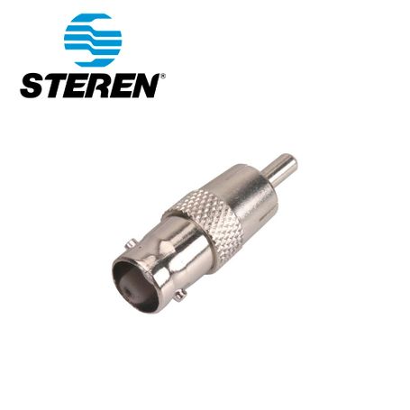 Adaptador Steren 200170 Con Conector Hembra Bnc A Macho Rca