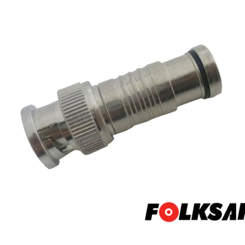 Conector Folksafe Rg59 Compresion Bnc Macho Disenado Para Rápida Conexión Requiere Pinza Para Compresion Cbah1alt01 Utilizar Cab