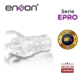 bota para cable utp enson eprobootcl transparente ideal para el terminado y cuidado del rematado compatible con cat5e66a y con 