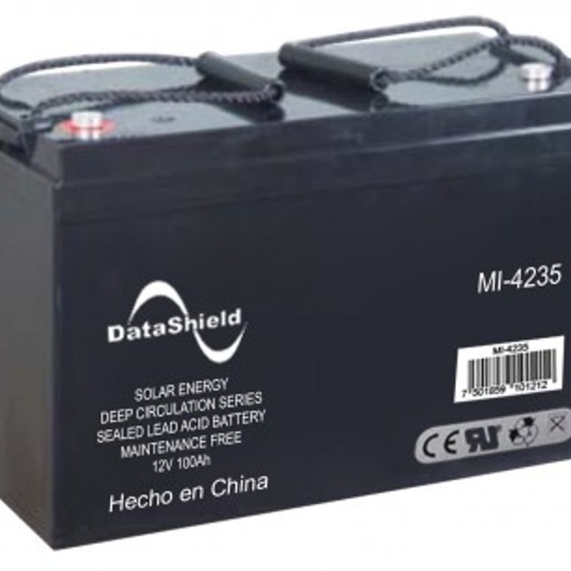Bateria  DATASHIELD MI4235 100 Ah  Sistemas solares y/o inversores cargadores solares 12 V Negro SBNB600