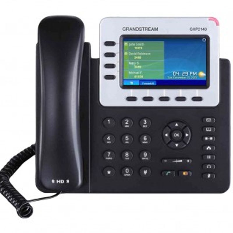 Teléfono IP Grandstream GXP2140 4 lineas Negro SBNB600