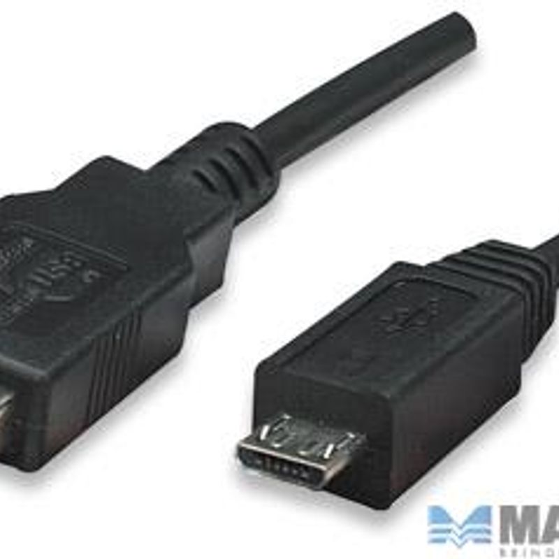325677 Cable para Dispositivos USB MicroB de Alta Velocidad USB 2.0 A macho/ MicroB macho 480 Mbps 0.5 m Negro SBNB600