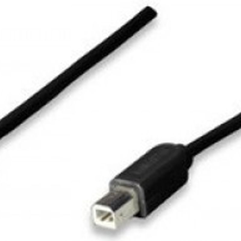 Cable USB A a B (342650) Negro/Blanco Economico 1.8 M SBNB600