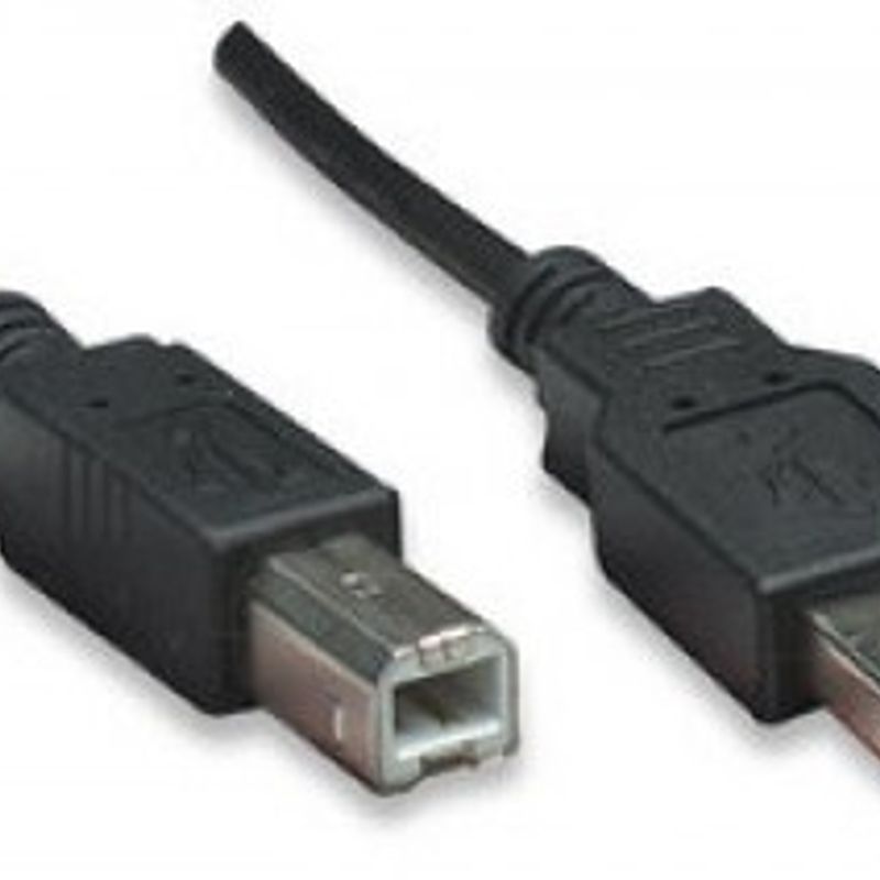Cable USB MANHATTAN  45 m USB A USB B Macho/Macho Negro SBNB600