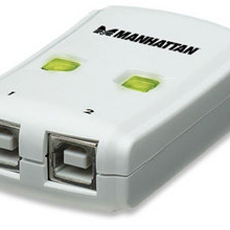 Hub USB 162005 MANHATTAN  USB 2.0 Color blanco 2 puertos SBNB600