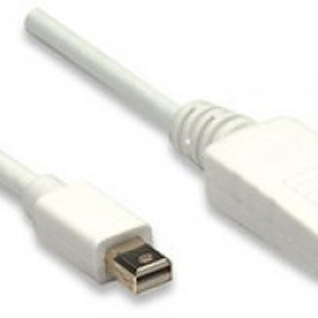 Adaptador Mini DisplayPort a Displayport MANHATTAN 324748 2 m Mini DisplayPort DisplayPort Color blanco Macho/Macho SBNB600