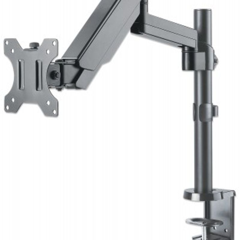 Soporte universal de pared para monitor MANHATTAN con pistón a gasSoporta un monitor de 17 pulgadas a 32 pulgadas SBNB600