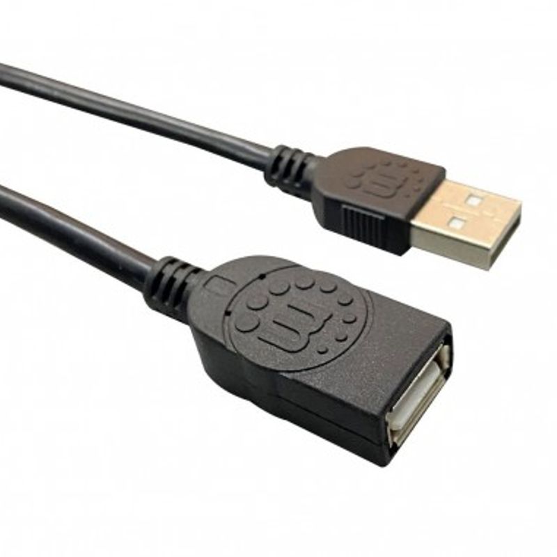 364898 Cable USB V2.0 Extensión 3.0M Color Negro. SBNB600