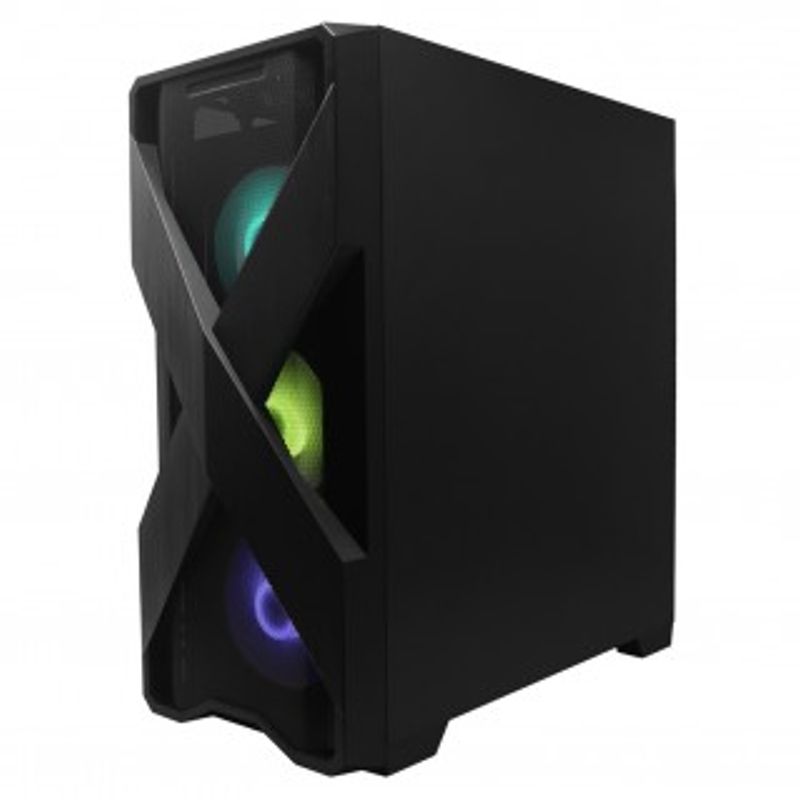 Gabinete Gaming Naceb Technology X Crystal Case NA0605 Full ATX Negro SBNB600