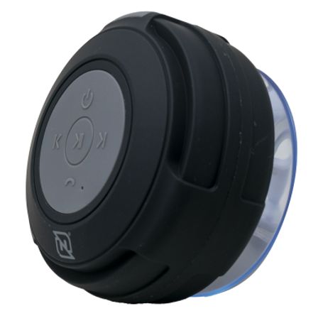 BOCINA BLUETOOTH NB03W PRO VENTOSA RESISTENTE A SALPICADURAS IPX4 RADIO FM LECTOR MICRO SD MANOS LIBRES  NEGRO SBNB600