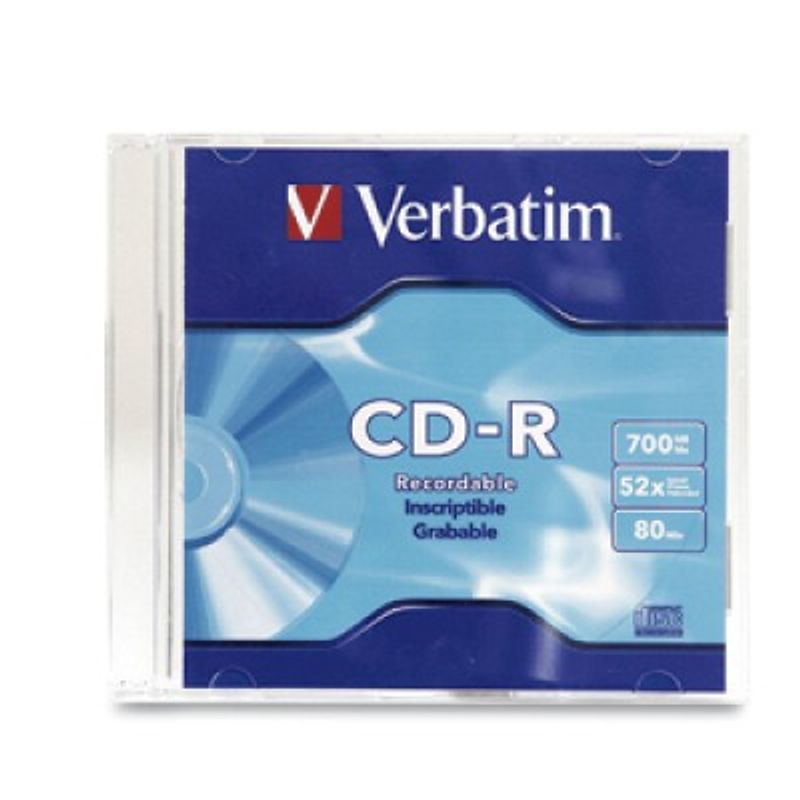 Disco CDR VERBATIM CDR 700 MB 52x 80 min 1 pieza SBNB600