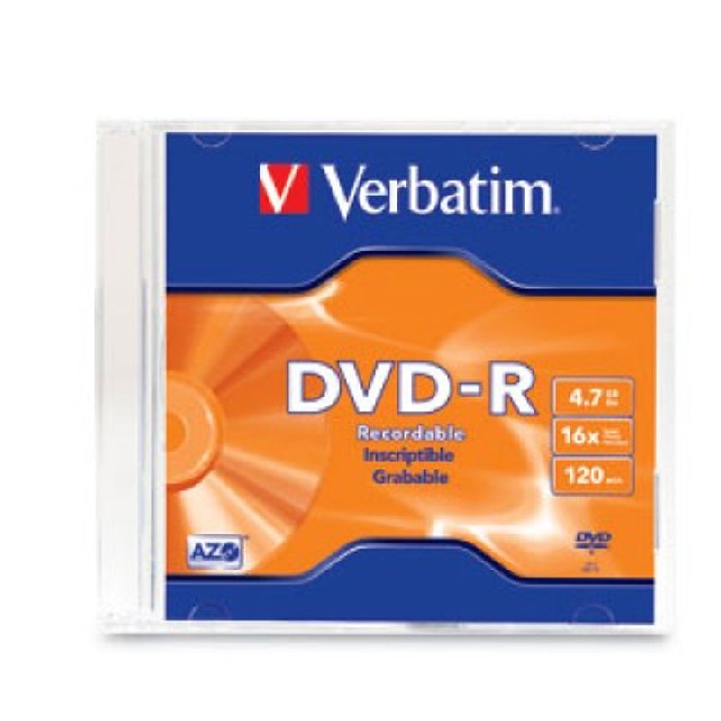 Disco DVDR VERBATIM 95093 DVDR 1 120 min SBNB600