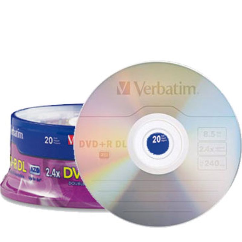 Disco DVDR VERBATIM 95310 DVDR DL 20 4x 240 min SBNB600