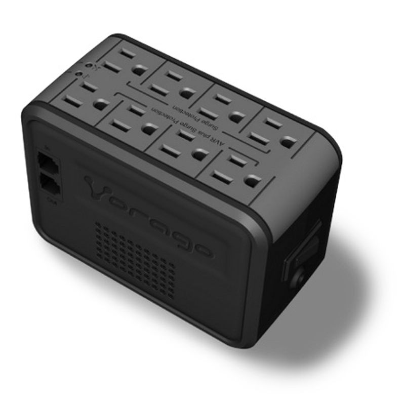 Regulador de Voltaje Vorago AVR100 8 Contactos 1000VA 480w. SBNB600