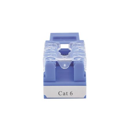 Módulo Jack 110 Cat6 Keystone Para Faceplate  Color Azul