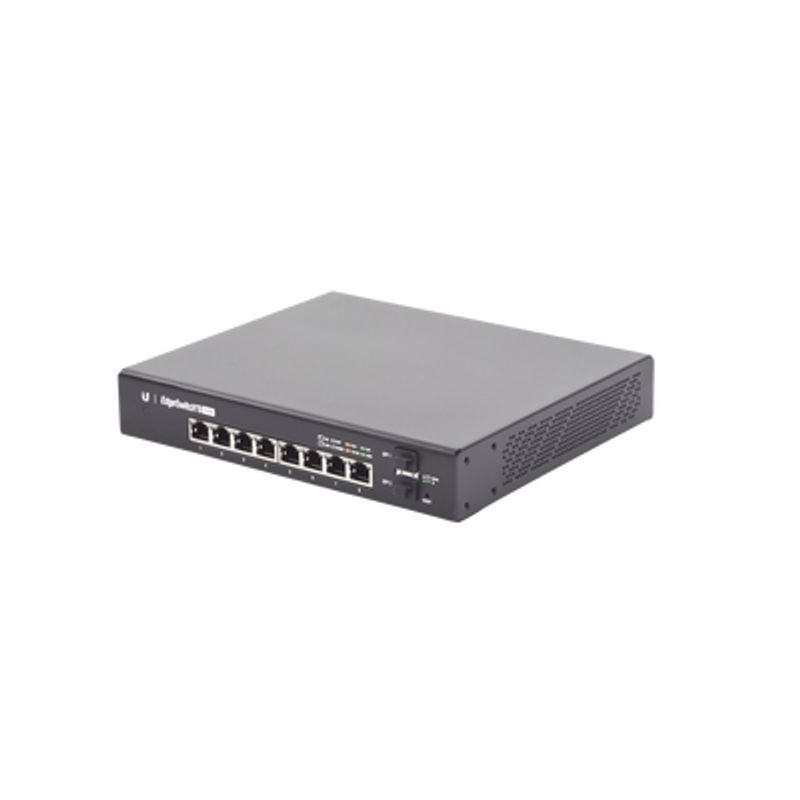 Switch Edgemax Administrable De 8 Puertos Gigabit Con Poe/poe Pasivo 24v  2 Puertos Sfp 150 W