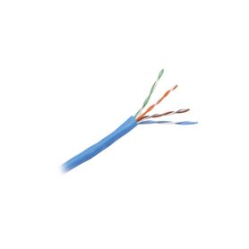 bobina de cable utp de 305 m de cobre netkey azul categoria 5e 24 awg riser cmr de 4 pares74372
