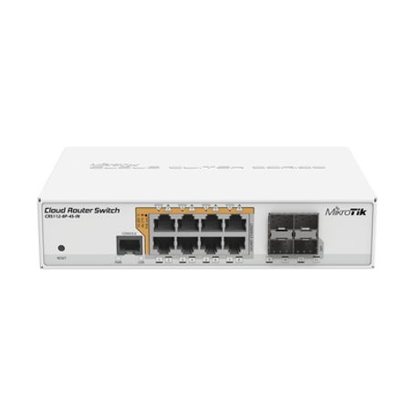Cloud Router Switch Administrable L3 8 Puertos 10/100/1000 Mbps C/poe Pasivo Ó 802.3af/at 4 Puertos Sfp
