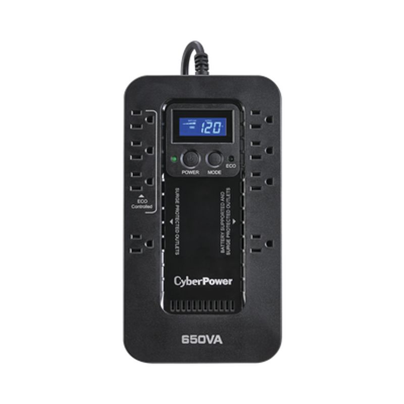 Ups De 650 Va/390 W Topologia Standby Con Modo Ahorrador Eco Entrada 120 Vca Nema 515p Con 8 Tomas Nema 515r 