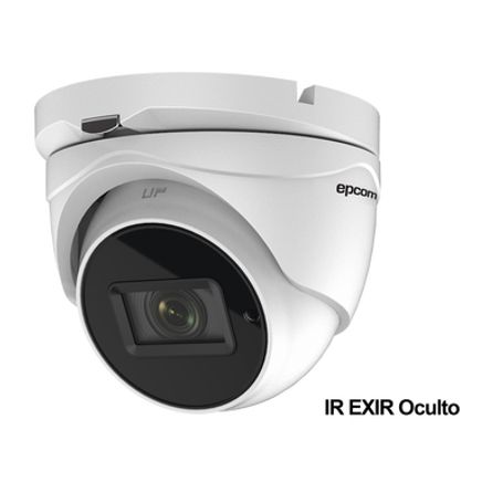 eyeball 4k 8 megapixelesturbohd  lente mot 27 a 135 mm  potente ir exir 60 mts  exterior ip67  9 a 15 vcc