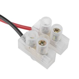 cable de alimentación con conector macho a bloque de terminal atornillable  calibre 18 awg  longitud  285 cm  ideal para alimen