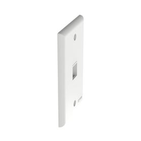 placa de pared vertical salida para 1 puerto keystone color blanco74114