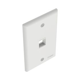 placa de pared vertical salida para 1 puerto keystone color blanco74114