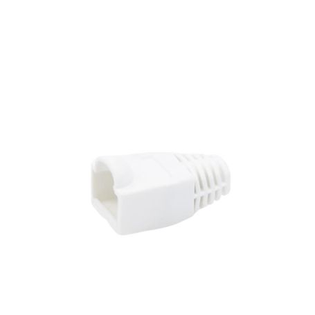 Bota Plástica Para Protección De Plug Rj45 Color Blanco