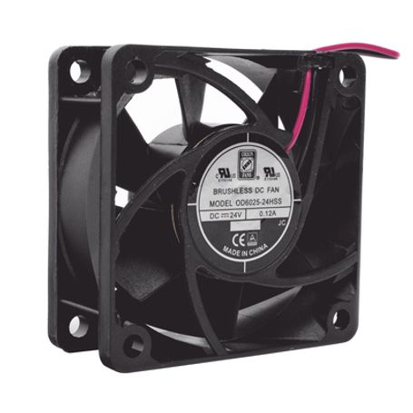 ventilador anticondensante axial cuadrado 60x60x25 mm 24 vcc 4500 rpm 29 w 012 a flujo de aire de 250 cfm unión sellada67615