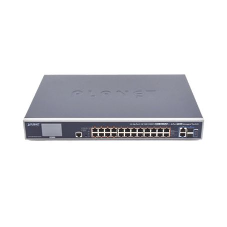 switch administrable l3 24 puertos gigabit poe 8023bt 2 puertos 10g sfp pantalla tactil fuente redundante 600w188165