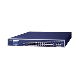 switch administrable capa 3 24 puertos gigabit 8023bt hasta 600 w 4 puertos 10 g sfp con pantalla táctil para configuración bás