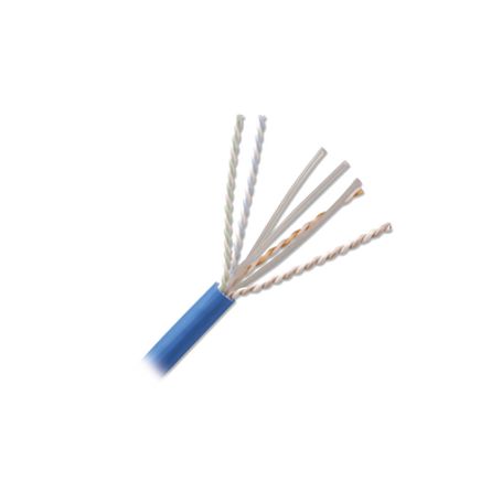 bobina de cable uutp de 4 pares zmax cat6a soporte de aplicaciones 10gbaset cmr riser color azul 305m