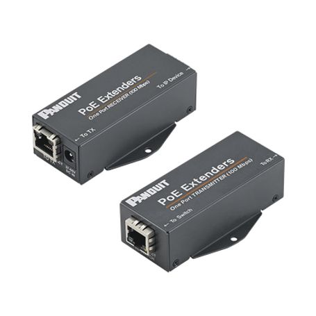 Kit De Extensor Poe/poe Hasta 610 Metros (2000 Ft) Con Cable Cat5e O Cat6 10/100mbps Incluye Transmisor Receptor Y Fuente De Ali