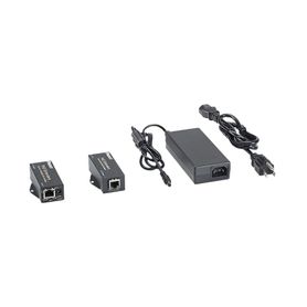 kit de extensor poepoe hasta 610 metros 2000 ft con cable cat5e o cat6 10100mbps incluye transmisor receptor y fuente de alimen