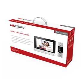 kit de videoportero analógico  ip a 4 hilos con función de llamada a app hikconnect  monitor se conecta a internet por cable o 