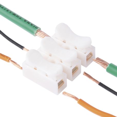 Conector Tipo Push De 3 Contactos / Para Una Conexión Rápida / Puentes De Cables