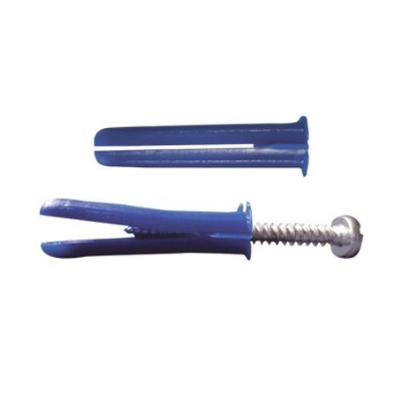 paquete de 6 taquetes azul 2 y 6 tornillos 12mm x 2 110505002