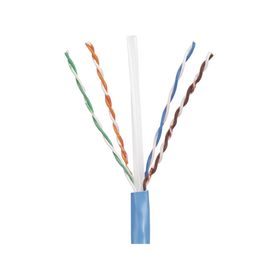 bobina de cable utp 305 m de cobre pannet azul categoria 5e 24 awg riser cmr de 4 pares