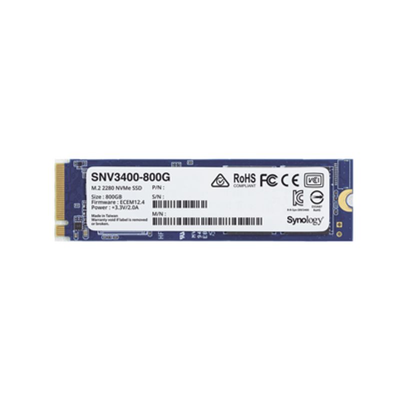 Ssd 800gb Nvme M.2 2280 Disenada Para Synology Nas Con Ranuras M.2 Integradas