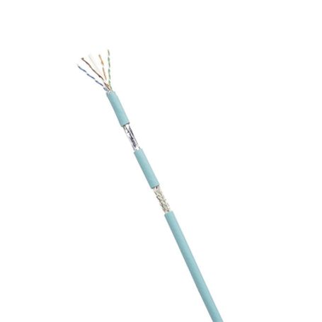 bobina de cable blindado sfutp categoria 6a uso industrial con resistencia al aceite y rayos uv multifilar 247 flexible color a