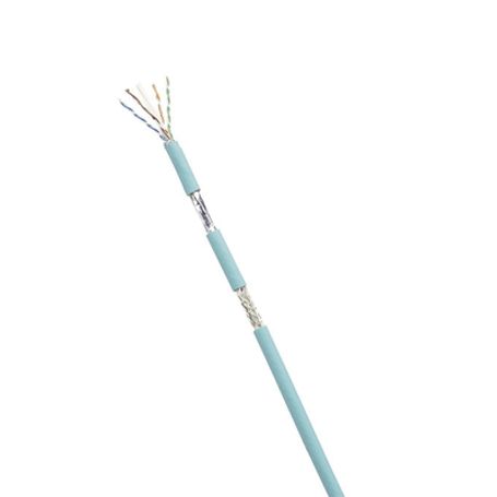 bobina de cable blindado sfutp categoria 6a uso industrial con resistencia al aceite y rayos uv multifilar 247 flexible color a