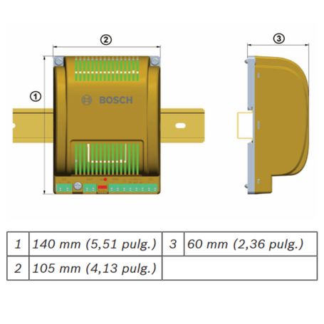 Bosch Aapspsu60  Fuente De Energia 12v O 24v / Puerto Para Bateria Integrado / Compatible Con Controlador Amc2 
