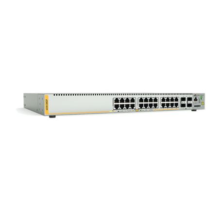 switch poe administrable capa 3 24 puertos 101001000 mbps  4 sfp gigabit 370 w