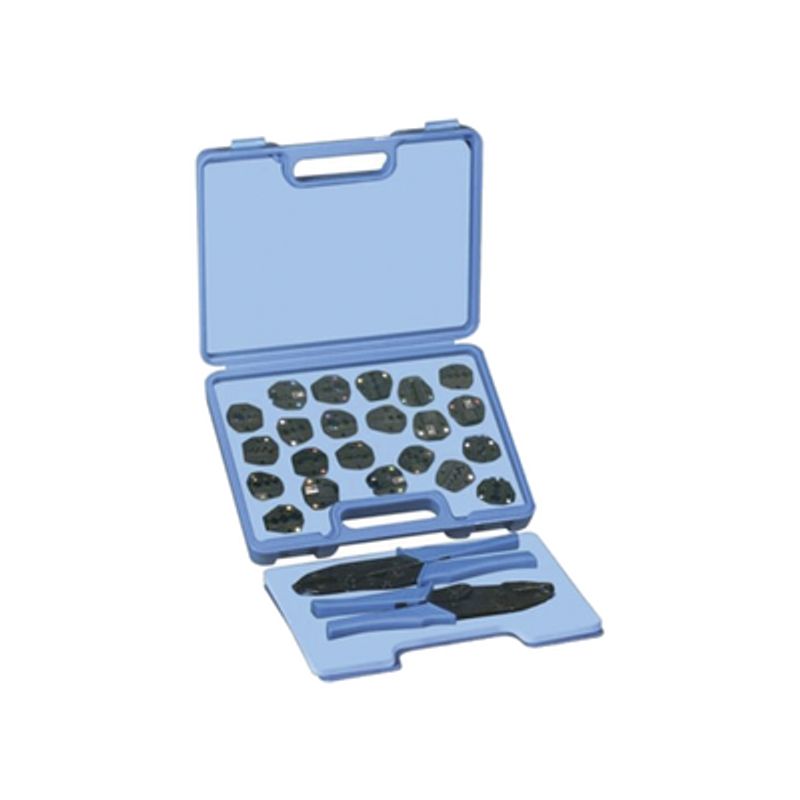 Kit En Estuche De Plástico Con 17 Muelas 10 Para Instalar En Cable Coaxial Y 7 Para Terminales Incluye 2 Pinzas Rfa400520. Kit En Estuche De Plástico Con 17 Muelas 10 Para Instalar En Cable Coaxial Y 7 Para Terminales Incluye 2 Pinzas Rfa400520.