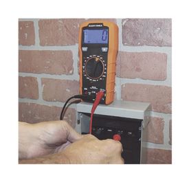 multimetro digital con selección manual rango 600v cat iii con protección de alerta led del cable de prueba213639