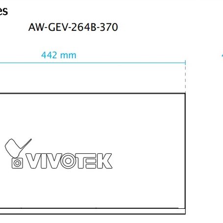 Vivotek Awgev264b370  Switch Poe Administrable 24 Puertos Poe Ge Rj45 2 Puertos Ge Sfp 30w Por Puerto 370w Totales Vivocam Web S